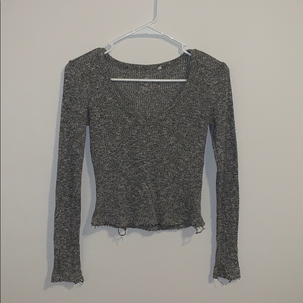 Raw hem pacsun crop top